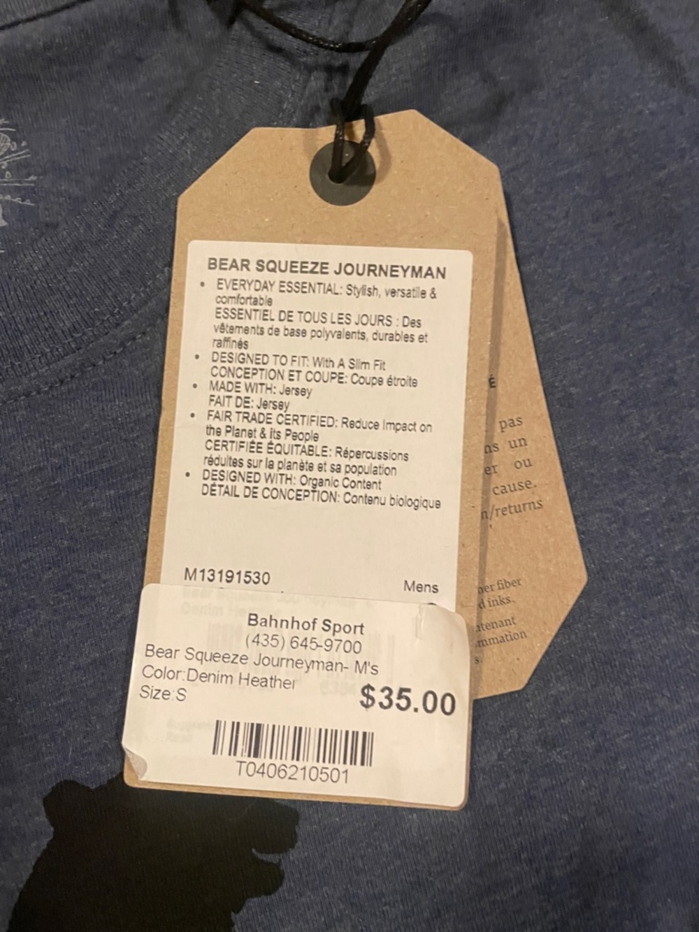 Prana Bear Squeeze Journeyman Short Sleeve Graphic Tee Mens - Picture 6 of 12